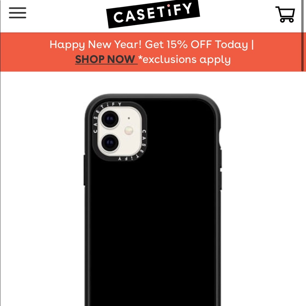 Matte Black iPhone 11 Casetify Case
